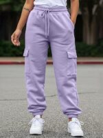 JUNEBERRY® 100% Pure Cotton Regular Fit Mid Rise Cargos with Pocket for Women & Girls - Image 2