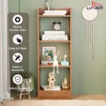 Lukzer 3 Layer Engineered Wood Multipurpose Rack Bookshelf Storage Organizer Stand (MR-010/Oak Brown/80x33x22cm) - Image 3