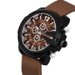 CRESTELLO Grey/Blue/Brown/Black Silicone Strap Analog Wrist Watch for Men (Silver/Blue/Brown/Black Dial) | CR-DSL042 - Image 3