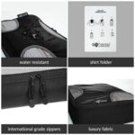 Gotrippin Packing Cubes for Travel, 6 in 1 Water Resistant Travel Organizer Pouch Set (4 Cubes+ Drawstring Bag+ Cosmetic Pouch), Luggage Suitcase Wardrobe Organiser Bags (Grey),Polyester - Image 13