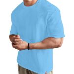 SHODOX® Men Oversized T Shirt Solid Dotted Design | Round Neck Loose Fit Drop Shoulder Casual Cotton T-Shirt for Men - Image 6