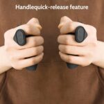 Gym Grip Pads For Weight Lifting: Dumbbell Lifting Rubber Grips Pad - Gym Workout Gloves Weight Lifting Grips - Pull Up Grips - Gymnastics Hand Grips For Men Women No Sweaty,Black - Image 2