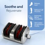 AGARO Elite Air Compress Foot Massager Corded Electric, Shiatsu Foot Massager, Kneading & Rolling Function, Lukewarm Heat, For Muscle Relief, Improving Blood Circulation, Includes Remote Control, Grey - Image 3