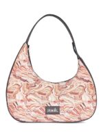 ZOUK Small Shoulder Bag | Vegan Leather Evening Bag for Women with Shoulder Strap, Zip Closure & Water-Resistant Lining | Stylish Handcrafted Purse | - Image 9