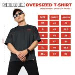 SHODOX® Men Oversized T Shirt Solid Dotted Design | Round Neck Loose Fit Drop Shoulder Casual Cotton T-Shirt for Men - Image 4