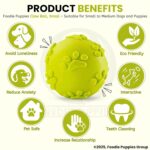 Foodie Puppies Latex Rubber Squeaky Dog Chew Ball Toy - (Claw Ball, Small) Durable and Safe Fetch Teething Dog Toy for Puppies and Small to Medium Dogs, Paw Design Helps to Clean Teeth (Diameter, 6cm) - Image 6