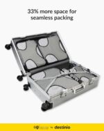 Gotrippin Packing Cubes for Travel, 6 in 1 Water Resistant Travel Organizer Pouch Set (4 Cubes+ Drawstring Bag+ Cosmetic Pouch), Luggage Suitcase Wardrobe Organiser Bags (Grey),Polyester - Image 9