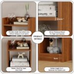 Lukzer 3 Layer Engineered Wood Multipurpose Rack Bookshelf Storage Organizer Stand (MR-010/Oak Brown/80x33x22cm) - Image 5