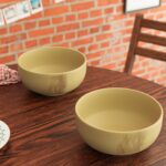 Earth Store Ivory Italian Ceramic Bowl Set of 2, 500ML Each - Multipurpose Snack Bowl, Dishwasher & Microwave Safe | Perfect for Christmas, New Year, Birthday Gifts & Daily Use - Image 3