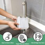 Fridge Storage Boxes - Set Of 6 With Drain Tray, Stackable Plastic Container | 1.5l Capacity, Transparent Grey, Ideal As Fridge Storage Containers, kitchen food storage container for home - Image 3