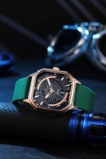 Daniel Hechter Paris Rivoli Collection Modern Analog Watch for Men with Octagon Dial and Silicon Band-DHM1003 - Image 32