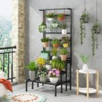 3 Tier Metal Plant Stand / Flower Pot Stand / Planter Stand for Indoor Outdoor Balcony for Living Room & Home Decor.|Black| - Image 4