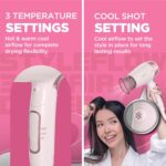 Havells Styling Hair Dryer | 3 Detachable Attachments | Diffuser, Quill-Style Comb & Aerofocus Nozzle | 3 Temperature/ 2 Speed Settings | Cool Shot | 2 Year Guarantee | HD5161 - Image 7