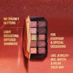Lakme Be-Jewel Multichrome Eyeshadow Palette |10 Rich Shades | Velvety Mattes, Gleaming Shimmers, Marble Tones and High-Impact Foils | - Gilded Glow 12g - Image 6