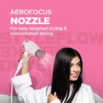 Havells Styling Hair Dryer | 3 Detachable Attachments | Diffuser, Quill-Style Comb & Aerofocus Nozzle | 3 Temperature/ 2 Speed Settings | Cool Shot | 2 Year Guarantee | HD5161 - Image 5