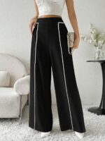 GRECIILOOKS Trousers for Woman | Womens High Rise High Waist Flared Korean Style | Formal Pant for Women Office Wear| Track Pants for Womans Elegant for College & Events (Available in Plus Size) - Image 12