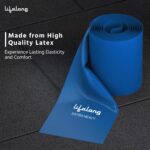 Lifelong Resistance Bands | 6.9kg, Extra Heavy| Ideal for Home Exercise, Gym Toning | Durable Latex Thera Bands for Fitness, Yoga, Pilates | Resistance Band for Men & Women (Blue) - Image 4