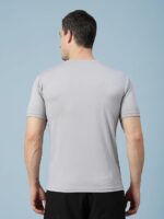 CHKOKKO Men Polyester Solid Quick Dry Half Sleeve Regular Fit Round Crew Neck Active Sportswear Gym T-Shirt for Workout Training Running and Fitness Activities - Image 37
