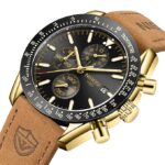 NIBOSI Men's Watch Analog Silicone Quartz Wrist Watch for Men Business Waterproof Sport Stainless Steel Leather Watch with Calendar - Image 3