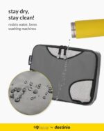 Gotrippin Packing Cubes for Travel, 6 in 1 Water Resistant Travel Organizer Pouch Set (4 Cubes+ Drawstring Bag+ Cosmetic Pouch), Luggage Suitcase Wardrobe Organiser Bags (Grey),Polyester - Image 7