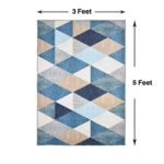 ishro home 3x5 Feet 3D Jet Multi Printed Carpet Rug Runner and Carpets for Bedroom/Living Area/Home with Anti Slip Backing (Crystals, 3x5 fts) - Image 2