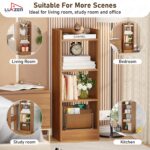 Lukzer 3 Layer Engineered Wood Multipurpose Rack Bookshelf Storage Organizer Stand (MR-010/Oak Brown/80x33x22cm) - Image 7