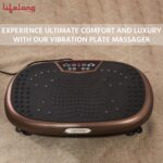 Lifelong Crazyfit Vibration Plate Massager Machine for Full Body, Muscle Toning, Pain Relief, Flexibility, Comes with 5 Program Modes & Remote, 1 Year Warranty, Corded Electric (LLM234, Brown) - Image 8