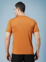 CHKOKKO Men Polyester Solid Quick Dry Half Sleeve Regular Fit Round Crew Neck Active Sportswear Gym T-Shirt for Workout Training Running and Fitness Activities - Image 4