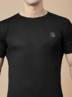 CHKOKKO Men Polyester Solid Quick Dry Half Sleeve Regular Fit Round Crew Neck Active Sportswear Gym T-Shirt for Workout Training Running and Fitness Activities - Image 33