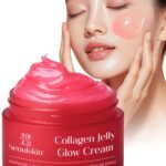 SeoulSkin Collagen Jelly Glow Cream | Red Jelly Face Cream for Glowing Skin | Niacinamide + Hyaluronic Acid + White Lily Extract | Deep Hydration, Youthful Bounce & Radiance | 50ml
