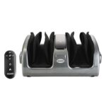 AGARO Elite Air Compress Foot Massager Corded Electric, Shiatsu Foot Massager, Kneading & Rolling Function, Lukewarm Heat, For Muscle Relief, Improving Blood Circulation, Includes Remote Control, Grey