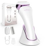 Electric Body Shaver Trimmer for Women - BEAUTYCARE Cordless Razor for Women Portable Lady Shaver for Legs, Arm, Underarms, Bikini, USB Rechargeable, Wet & Dry Waterproof Bikini Trimmer for Woman, Purple