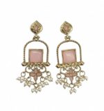 Mehendi Polish Earrings – Traditional Design for Women