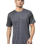 CHKOKKO Men's Polyester Regular Fit Round Neck Regular Dry Fit Gym Sports T-Shirt