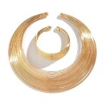 Shining Diva Fashion Latest Stylish Design Fancy Bracelet Necklace Jewellery Set for Women (16522s)