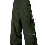 GRECIILOOKS Cargo Pants For Woman | Trousers For Womans |High Waist Cotton Trouser for Women – Flared Parachute Pants with Side Pockets |Womens Cargo Pant | Elegant for College & Events (Available in Plus Size)