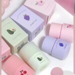 Gege Bear 4 Shade Lip Balm for Women | Baby Pink to Grape Tint | 4 Natural Fruit Shades in One | Chemical-Free with Soft Finish | Lip Care with Color Changing Effect (02# Cherry, 13g)