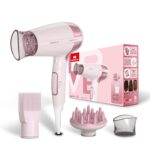 Havells Styling Hair Dryer | 3 Detachable Attachments | Diffuser, Quill-Style Comb & Aerofocus Nozzle | 3 Temperature/ 2 Speed Settings | Cool Shot | 2 Year Guarantee | HD5161