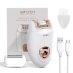 Winston Rechargeable Body Epilator and Shaver for Women Facial Hair Remover Machine | Mini Portable Electric Body Shaver | Bikini Trimmer - 90 min Runtime