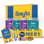 Smylo Natural Healthy Kitten Wet Food Trial Box (2-12 Months) 70g x 8 Packs | Tuna & Salmon and Chicken & Liver Recipes | Grain Free, No Preservatives, No by-Products | Vet-Formulated