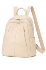 Anti-Theft Cross Leather Backpack & Purse for Women | Shoulder Bag for Women and Girls | College Bag for Girls | Multipurpose Travel backpack| Durable | Convertible