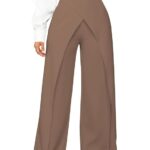 GRECIILOOKS Trousers for Woman | Womens High Rise High Waist Flared Korean Style | Formal Pant for Women Office Wear| Track Pants for Womans Elegant for College & Events (Available in Plus Size)