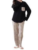 Korean Style Women’s Night Suit|| Cute Printed Pajama Set with Half Sleeve Top & Pants|| Soft Cotton Loungewear - Image 6