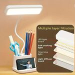 One94Store LED Desk Lamp with Pen & Phone Holder – USB Charging Study Lamp with Touch Sensor, Adjustable Brightness, Eye Protection Light & Foldable Table Lamp for Students, Reading & Office - Image 6