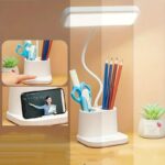 One94Store LED Desk Lamp with Pen & Phone Holder – USB Charging Study Lamp with Touch Sensor, Adjustable Brightness, Eye Protection Light & Foldable Table Lamp for Students, Reading & Office - Image 2