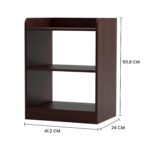 SOMNIA | 3 Shelves Bedside Table (Asian Walnut) | Bed Side Table for Bedroom | End Table/Coffee Table/Home Décor Table/End Table for Living Room - Image 8