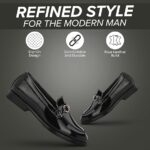 Mens Ascent Formal Shoes |Patent Faux Leather Office Wear Slip-on Shoes | Shinny & Glossy | Buckle Design | Comfortable |Perfect for Formal Wear, Business Casual, and Parties - Image 9