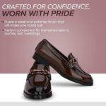 Mens Ascent Formal Shoes |Patent Faux Leather Office Wear Slip-on Shoes | Shinny & Glossy | Buckle Design | Comfortable |Perfect for Formal Wear, Business Casual, and Parties - Image 4