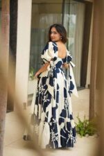 Modestouze Attires Dress for Woman | Western Dress for Women | Stylish Maxi Wear | Long One Piece | Floral Printed Frock for Womens Gown | Maxi Outfit | 3/4 Sleeves Wear for Party, Vacation & Beach - Image 4