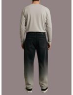 Loose Fit Mid Rise Grey Men Denim Jeans - Image 2